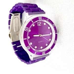 Purple Quartz and Stainless Steele  watch
